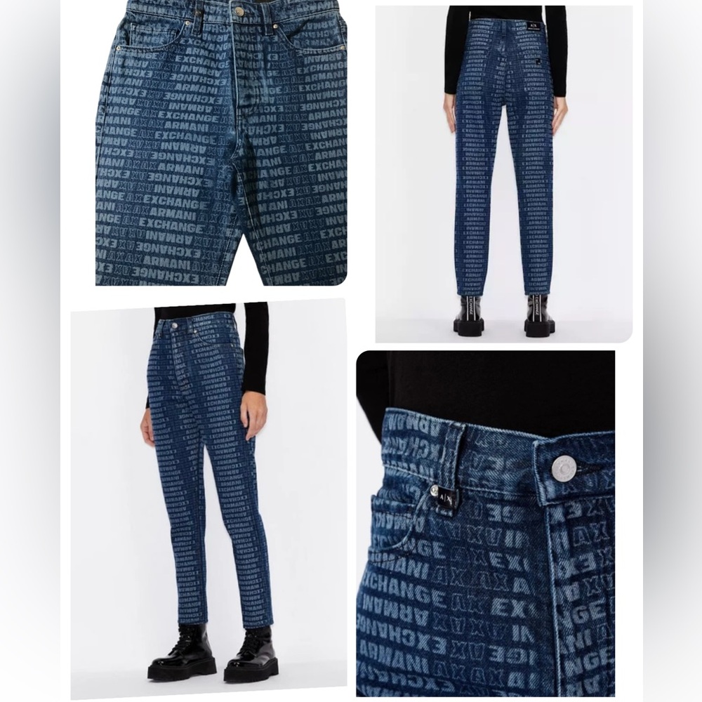 A|X Armani Exchange Women's, J51 Carrot Logo Jeans NEW
